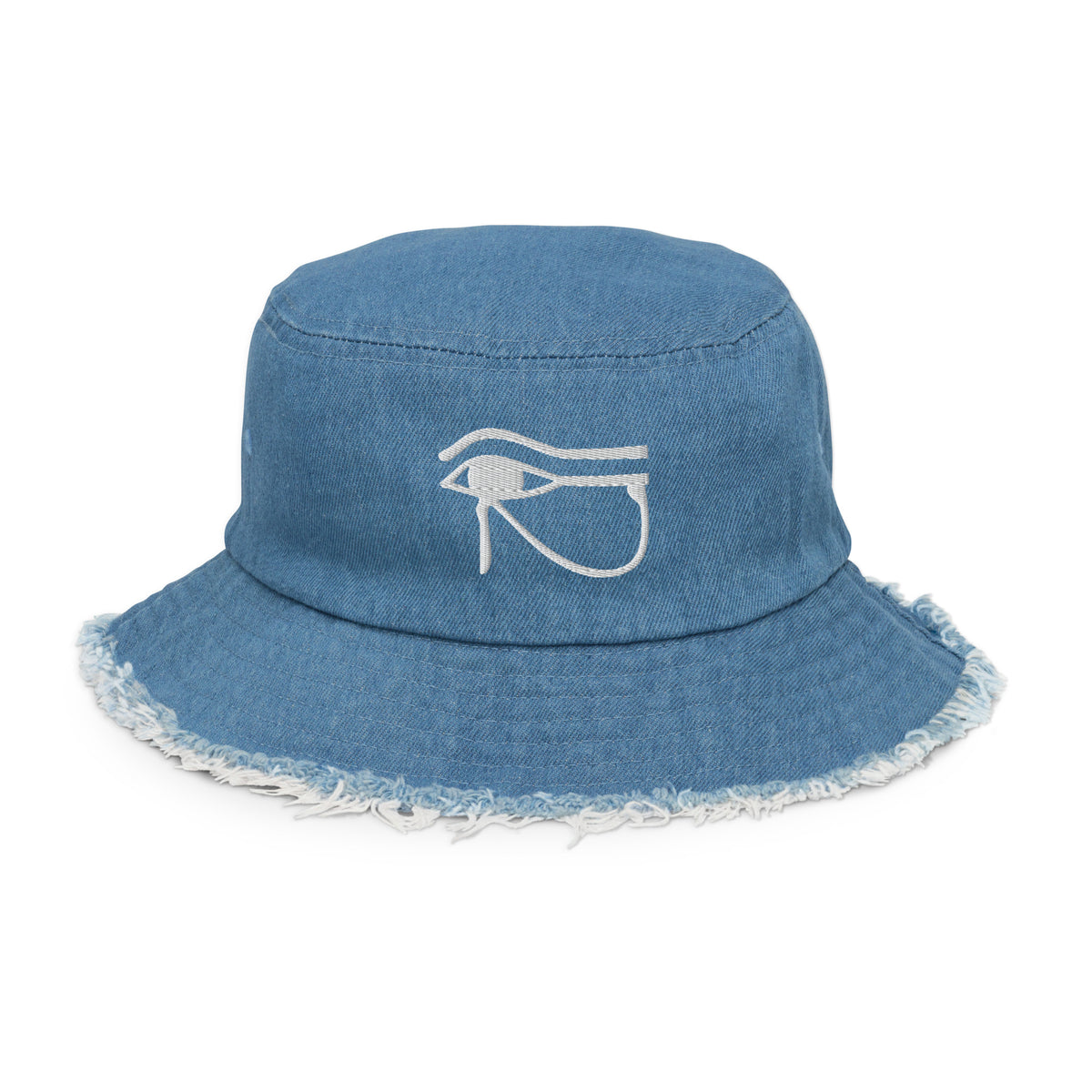 Eye of Heru denim bucket hat